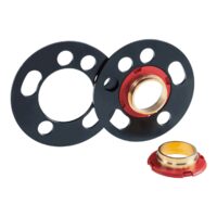 Elargisseur de voie Système DZX+ 10mm par essieu  4 et 5 trous / 57,1 avec rallonge de centreur de 13mm